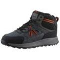 Sneaker GEOX "U TERRESTRE B ABX F" Gr. 46, blau (navy, orange), Herren, Lederimitat, Textil, kontrastfarbene Details, Schuhe, High Top Sneaker, Schnürboots, Freizeitschuh mit TEX-Ausstattung