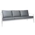 Stern Vanda Loungesofa 3-Sitzer Aluminium mit Kissen, versch. Farben