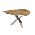 Diamond Garden Lyon Triangel Tisch Edelstahl/Recycled Teak