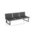 Kettler Rasmus Lounge 3-Sitzer/Liege Aluminium/Outdoorgewebe