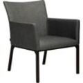 Stern Artus Lounge-Sessel Aluminium schwarz matt Outdoorstoff Seidenschwarz