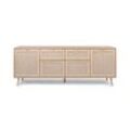 Finori Bali 51B Sideboard Holzwerkstoff Sonoma Eiche/Rafia Geflecht Optik