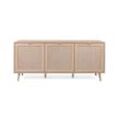 Finori Bali 51A Sideboard Holzwerkstoff Sonoma Eiche/Rafia Geflecht