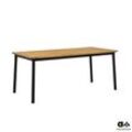 Apple Bee Elle Dining Tisch Aluminium/Teak 180x90 cm