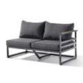 Sieger Sydney Lounge 2- Sitzer Sofa rechts eisengrau/grau