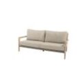 4Seasons Julia 3-Sitzer Sofa Teak gebürstet inkl. 4 Kissen