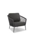 Musterring Ibiza Loungesessel schwarz/grau Aluminium