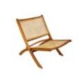 SIT Möbel RATTAN Relaxchair Rattan/Teak natur