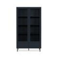 Finori Caracas 52A Vitrine/Navy Blau/Holzwerkstoff