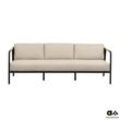 Apple Bee Elle Lounge 3-Sitzer Sofa Aluminium/Olefin