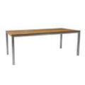 Brafab Hinton Gartenesstisch Aluminium/Teak 200x100 cm