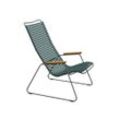 HOUE CLICK Relaxsessel Lounge Chair Bambusarmlehnen Stahlgestell