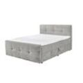 ED Lifestyle Winnipeg 6 Boxspringbett Holzwerkstoff/9-Zonen Tonenntaschenfederkern H2