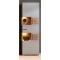 Innostyle Fun Plus II Vitrine inkl. LED-Beleuchtung Basalt/Eiche Altholz Grau/Braun