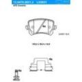 ATE Bremsbelagsatz, Scheibenbremse Ceramic hinten rechts links mit Zubehör für VAG 3C0698451C 1K0698451B JZW698451M 13.0470-2621.2