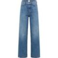 Weite Jeans MUSTANG "Style Luise Wide" Gr. 29, Länge 34, 585 mittelblau Damen Jeans