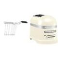 KITCHENAID Toaster "Artisan 5KMT2204EAC ALMOND CREAM", braun (almond cream), B:18cm H:22,5cm T:33cm, Toaster, mit Sandwichzange