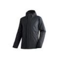 Funktionsjacke MAIER SPORTS "Metor 3in1 M" Gr. 46, schwarz Herren Jacken 3-in-1 Jacke, Outdoorjacke windwasserdicht, RV-Taschen und Kapuze