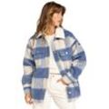 Outdoorjacke ROXY Gr. L (40), blau (parchement b), Damen, Obermaterial: 80% Polyester, 20% Wolle, Jacken