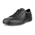 Sneaker ECCO "CLASSIC" Gr. 46, schwarz, Herren, Leder, Schuhe, in klassischer Optik, Freizeitschuh, Halbschuh, Schnürschuh