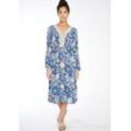 Sommerkleid HAILY’S "MD V DR Si44ssi" Gr. S (36), N-Gr, blau (3170 blue div) Damen Kleider sommerlich bunter Print