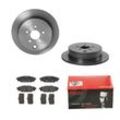 BREMBO Bremsensatz-Hinterachse COATED DISC LINE / STANDARD Bremsensatz, Scheibenbremse hinten rechts links voll 286mm für TOYOTA SUBARU 26696FJ000 266