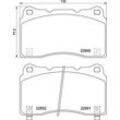 BREMBO Bremsbelagsatz, Scheibenbremse vorne rechts links ohne Zubehör für HONDA 45022T60A01 45022TGHA02 45022TGHA01 P 28 099