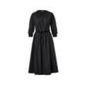 Popeline-Kleid - Schwarz - Gr.: 34