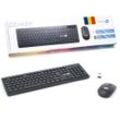 Simpletek Tastatur QWERTZ Wireless M&K RUMENO Kit Mouse and Keyboard