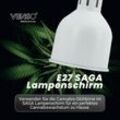 Venso EcoSolutions E27 SAGA Lampenschirm Weiß, LED pflanzenlampe E27 Pflanzenleuchte, LED Wachstumslampe für verbesserte Photosynthese und Chlorophyllbildung, Anzuchtlampe Gemüse, Pflanzenlicht