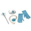 Kinder-Set "Schneeprinzessin", blau