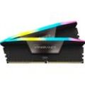 CORSAIR PC-Arbeitsspeicher "VENGEANCE RGB DDR5", schwarz, 2 x 32 GB, Arbeitsspeicher, RGB Beleuchtung