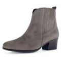 Westernstiefelette GABOR "St.Tropez" Gr. 40, grau (taupe) Damen Schuhe Cowboystiefelette, Boots, Komfortschuh in bequemer Weite G (= weit)