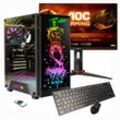 HYRICAN PC-Komplettsystem "Multimedia Rockstar SET02170", Windows 11, inklusive 24" Monitor AOC C24G2AE/BK, E (A-G), Computer-Komplettsysteme, schwarz, Microsoft Windows 11 Home (64 Bit), 16 GB RAM 2000 GB SSD