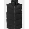 Funktionsweste SCHÖFFEL "Urban Down Vest Style Cers MNS", Herren, Gr. 52, schwarz (9990, schwarz), Oberstoff : 90% Polyester 10% Elasthan (Coating: Polyurethan) Futter : 100% Polyester Füllung : 80% Daune 20% Federn, ohne Ausschnitt, Westen