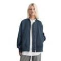 Outdoorjacke MARC O'POLO "aus recyceltem Polyester-Twill" Gr. 32, blau (dunkelblau) Damen Jacken