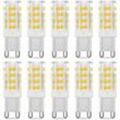 G9 5W LED-Glühbirne, 40W-Äquivalent, Warmweiß 3000k, 220-240V, 360° Abstrahlwinkel, 10er-Pack Dolaso