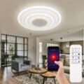 Globo - Smart Home Deckenleuchte led cct Wohnzimmer Smart Deckenlampe App Schlafzimmer, mit Fernbedienung dimmbar, 1x Smart led 40W 3000-6500 Kelvin,