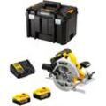 Handkreissäge Dewalt DCS570P2T (2 x 5,0 Ah + DCB115 + tstak vi)