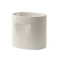 Muuto - Ridge Blumentopf, H 24 cm, off-white