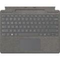 MICROSOFT Tastatur "Surface Pro Signature Keyboard", Tastaturen, grau (platinum)B:28,91cm H:0,49cm T:22,61cm