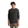 Rundhalspullover MARC O'POLO DENIM Gr. M, grau (dunkelgrau) Herren Pullover lebendiger Bicolor-Effekt