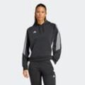 Kapuzensweatshirt ADIDAS PERFORMANCE "TIRO24 SWHOODW", Damen, Gr. XL, schwarz-weiß (schwarz, weiß), Obermaterial: 70% Baumwolle, 30% Polyester, sportlich, Sweatshirts