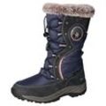 Winterstiefel MUSTANG SHOES, Kinder, Gr. 37, blau (navy schwarz), Textil, Basic, Schuhe, Snowboots, Outdoorstiefel in bequemer Weite