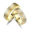 Verlobungsring MARRYA "Edelstahl Ringe Trauringe Eheringe Partnerringe" Fingerringe Gr. 48, Edelstahl, goldfarben (herren ring, silber, gold) Damen