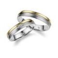 Verlobungsring MARRYA "Titan Ringe Trauringe Eheringe Partnerringe" Fingerringe Gr. 48, Titan, goldfarben (herren ring, gold, silber) Damen