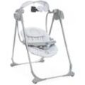 Babyschaukel CHICCO "Polly Swing Up, Leaf" grau (leaf) Baby Babywippen elektrisch