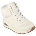 Winterboots SKECHERS "ESS - STREET GIRLS", Kinder, Gr. 31, beige (natur), Lederimitat, Fellimitat, sportlich, Schuhe, Schnürstiefel mit Skech-Air-Zwischensohle mit Luftkissendämpfung