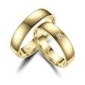 Verlobungsring MARRYA "Titan Ringe Trauringe Eheringe Partnerringe" Fingerringe Gr. 48, Titan, goldfarben (herren ring, gold) Damen