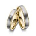 Verlobungsring MARRYA "Titan Ringe Trauringe Eheringe Partnerringe" Fingerringe Gr. 48, Titan, goldfarben (herren ring, gold, silber) Damen